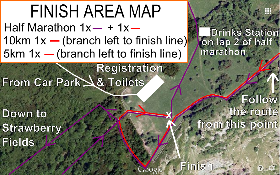 Cheddar Gorge 10km Map