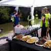 A great buffet on offer around the course - 7 passes for the half marathon, 11 passes for the marathon event!