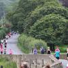 Runners out of Lacock along this closed roads race