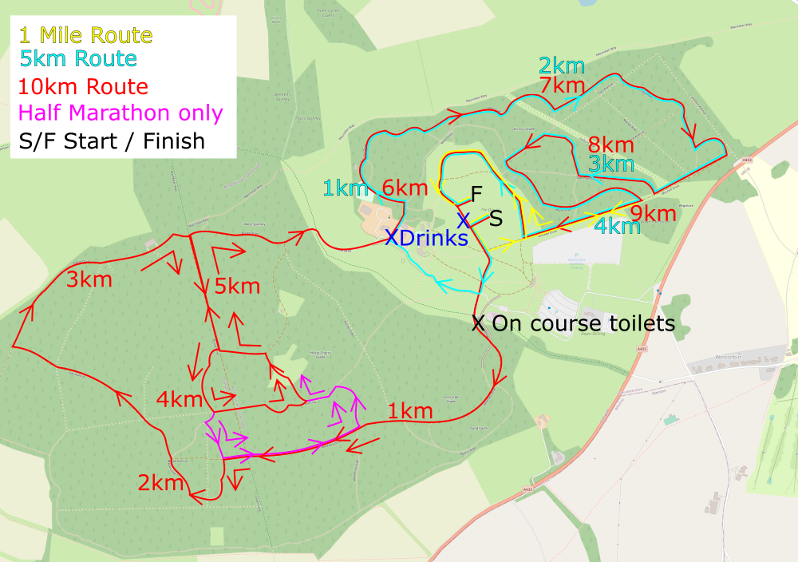 Westonbirt Summer Route Map