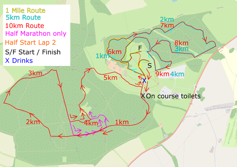 Westonbirt Summer Route Map